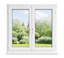 Металопластикове вікно VEKA Softline двостулкове з поворотно-відкидною стулкою 1100 x 700 мм