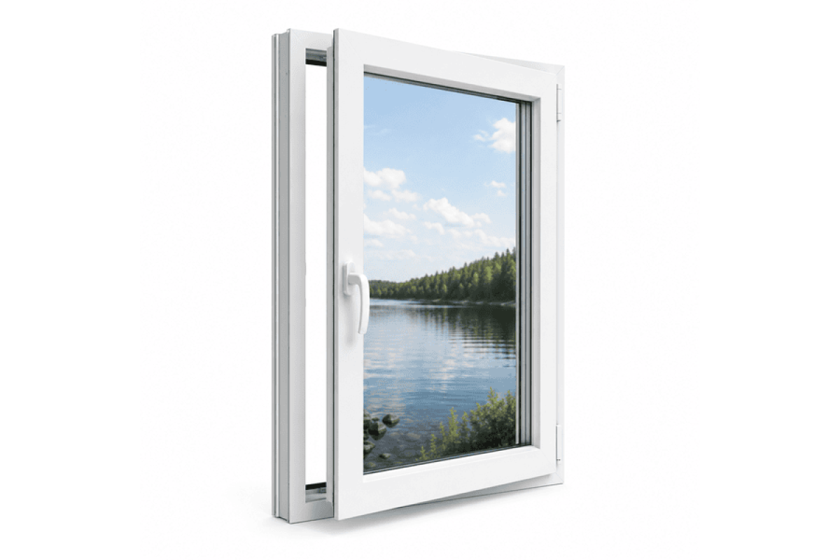 Металлопластиковое окно VEKA Softline 76 поворотно-откидное 1200 × 1000 мм