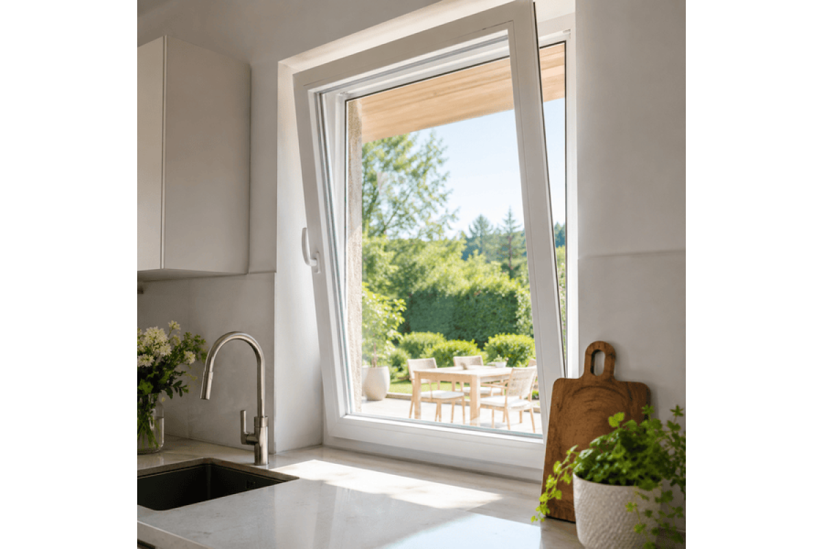 Металопластикове вікно VEKA Softline 76 поворотно-відкидне 1600 × 1000 мм