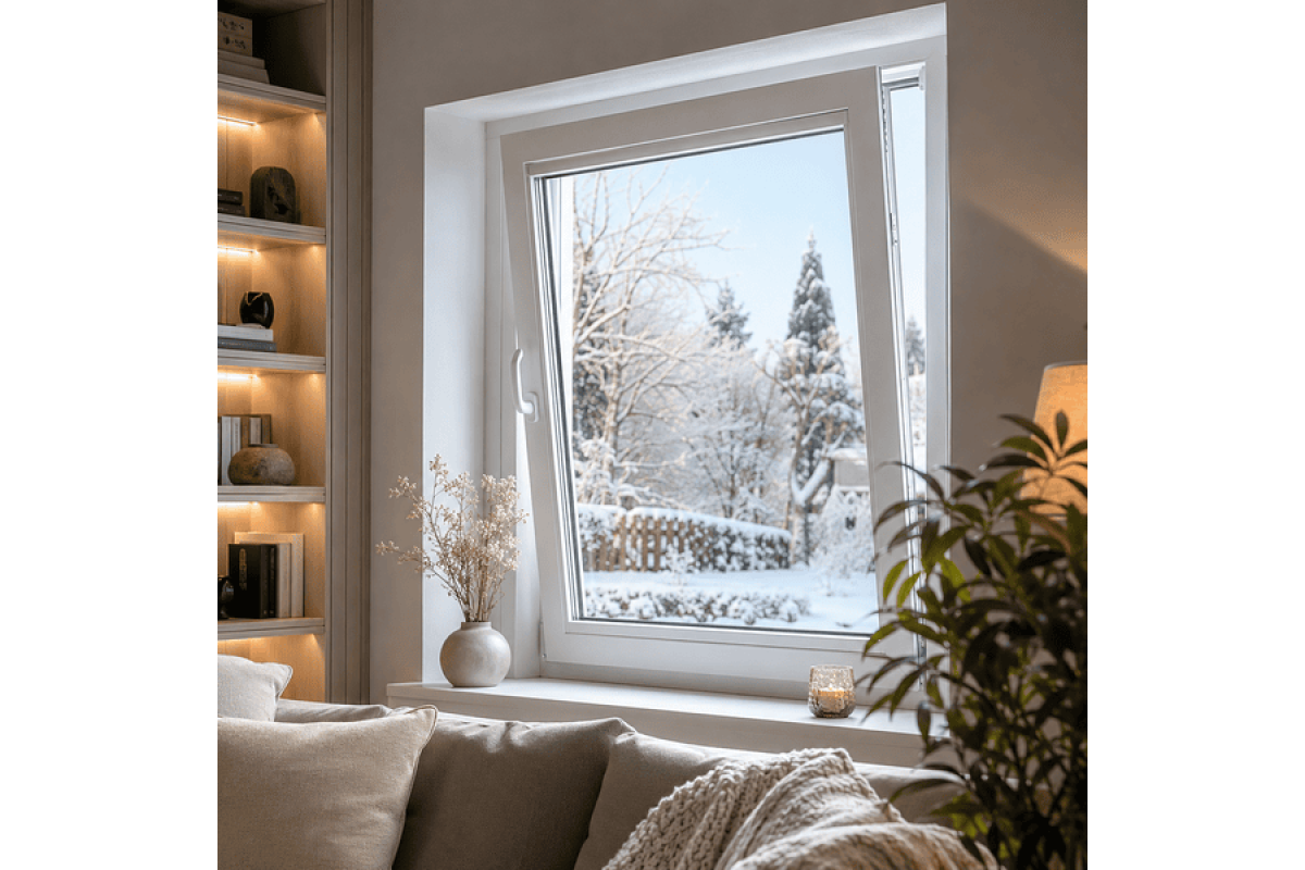 Металопластикове вікно VEKA Softline 76 поворотно-відкидне 1100 × 1000 мм