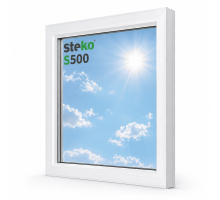 Металопластикове вікно Steko S500 глухе 1100 x 600 мм