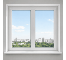Металлопластиковое окно Steko IDEAL 4000 двухстворчатое глухое 1600 x 1500 мм