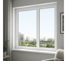 Металопластикове вікно WDS 76MD двостулкове глухе 1600 x 1600 мм