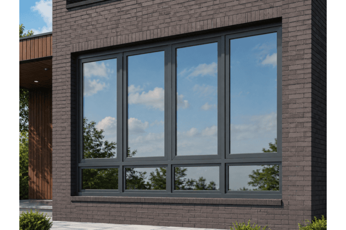 Панорамні металопластикові вікна REHAU EURO 60 2700 x 2100 мм ламіновані