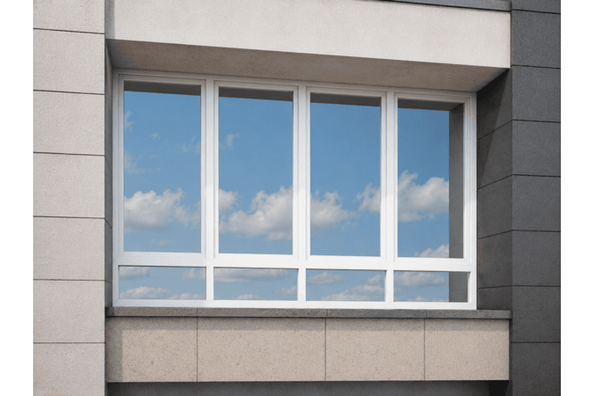 Панорамные металлопластиковые окна REHAU EURO-60 3500 x 2200 мм