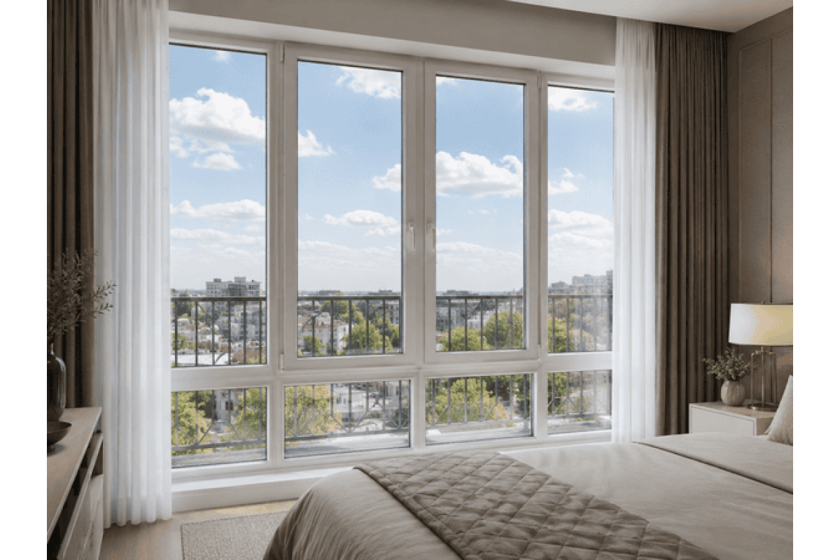 Панорамные металлопластиковые окна REHAU EURO 70 3600 x 2300 мм