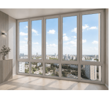 Панорамні металопластикові вікна VEKA Softline 76 3400 x 2400 мм