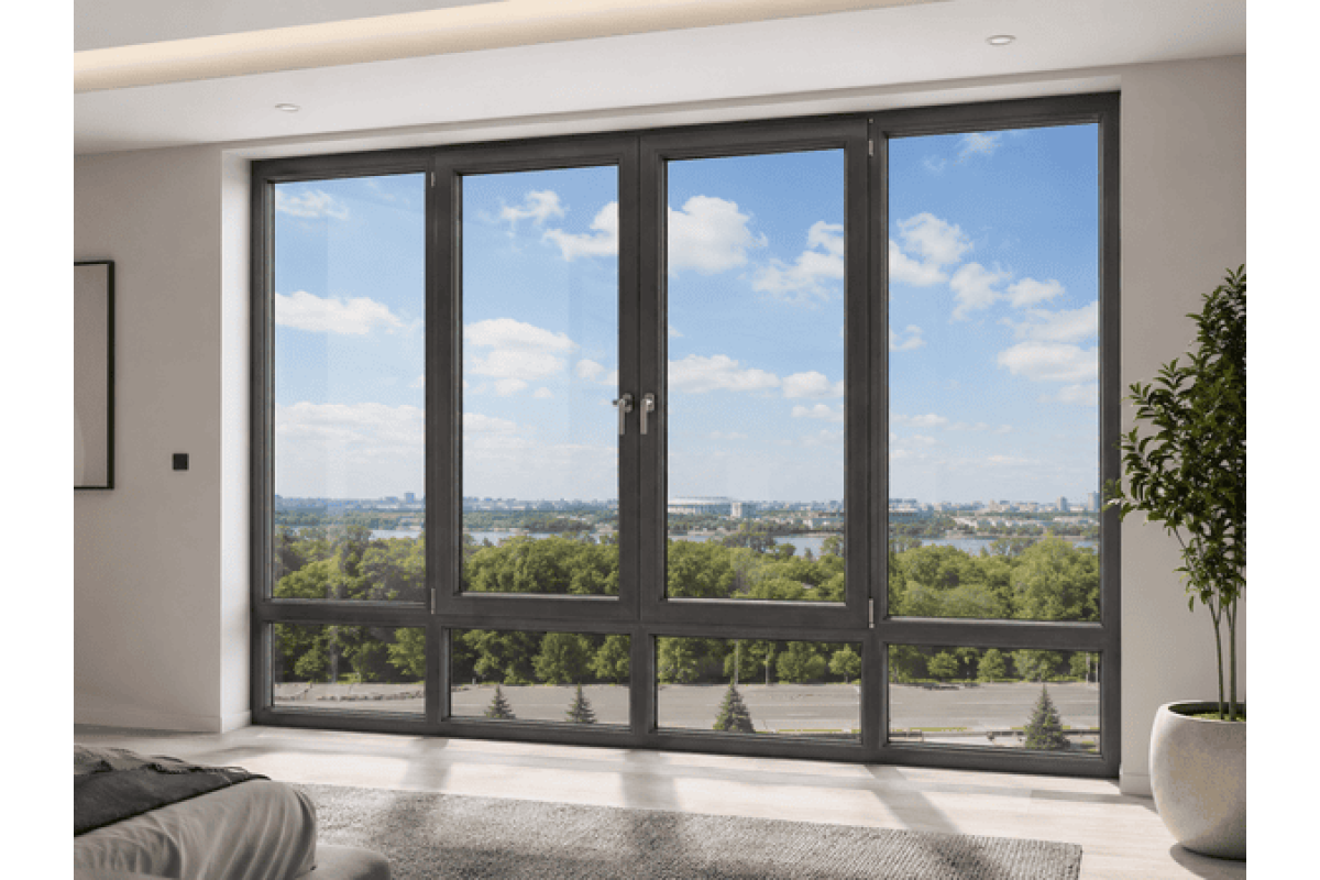 Панорамні металопластикові вікна REHAU EURO 70 3200 x 2500 мм ламіновані