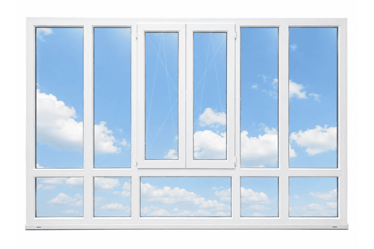 Панорамные металлопластиковые окна VEKA Softline 76 4500 x 2100 мм
