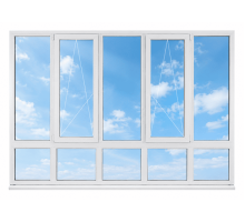 Панорамні металопластикові вікна VEKA Softline 76 4100 x 2400 мм