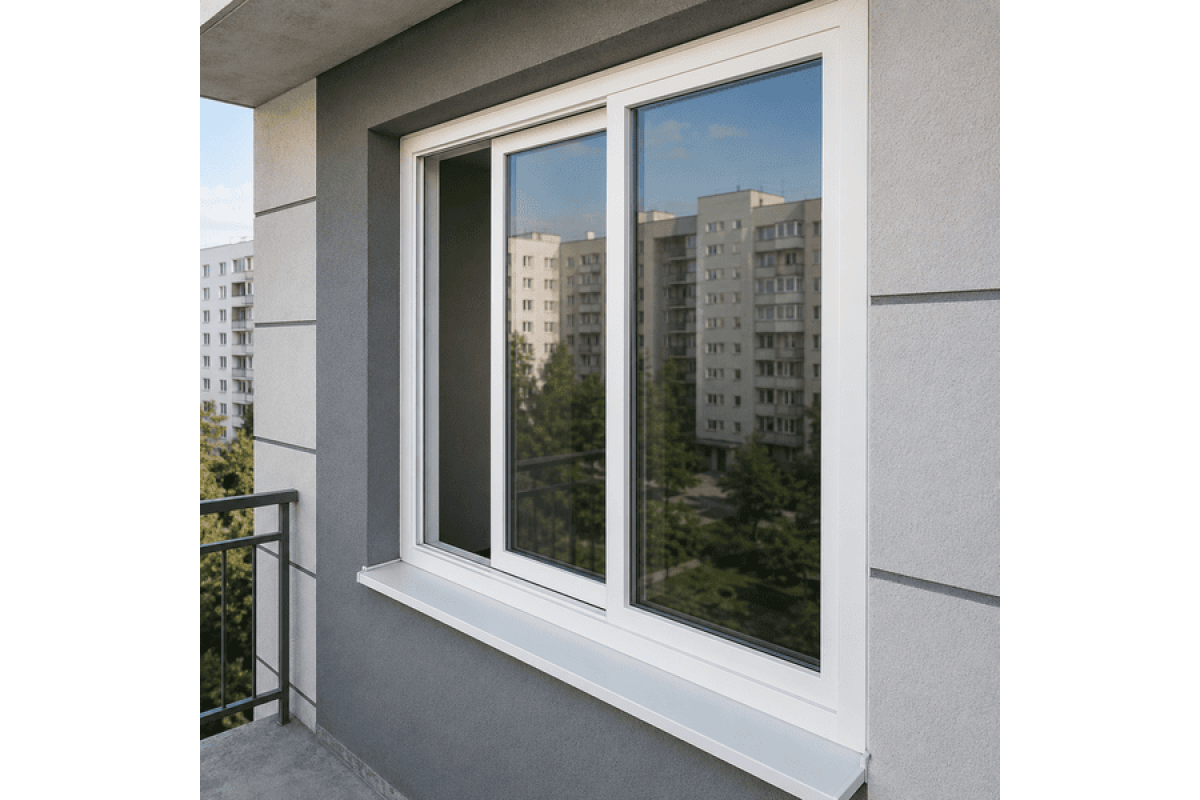 Розсувне металопластикове вікно WDS SL 76 1900 x 1300 мм