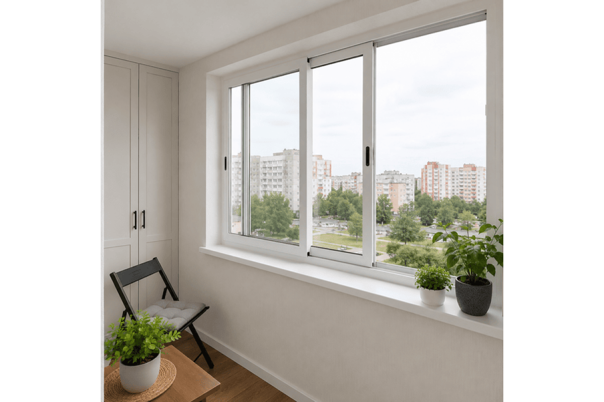 Розсувне металопластикове вікно WDS SL 76 1600 x 1200 мм