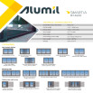 Розсувні балконні алюмінієві двері (холодні) Alumil M14000 1600*2400 мм