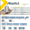Раздвижные балконные алюминиевые двери (теплые) Alumil S560 1400*2000 мм
