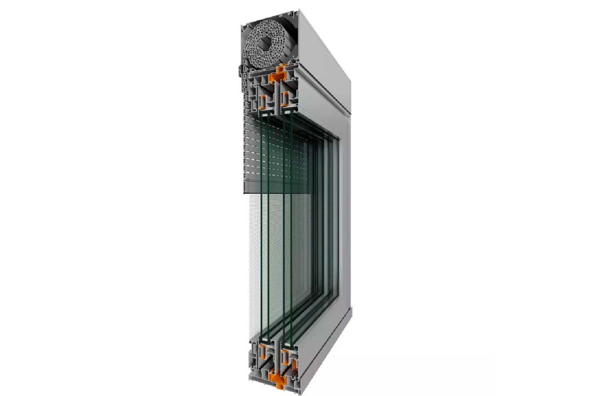 Раздвижные балконные алюминиевые двери (теплые) Alumil S560 1400*2000 мм