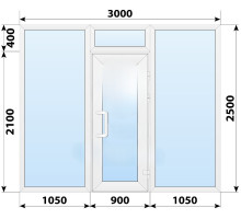 Тепла пластикова вхідна група 3000x2500 мм