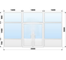 Тепла пластикова вхідна група 5000x3000 мм