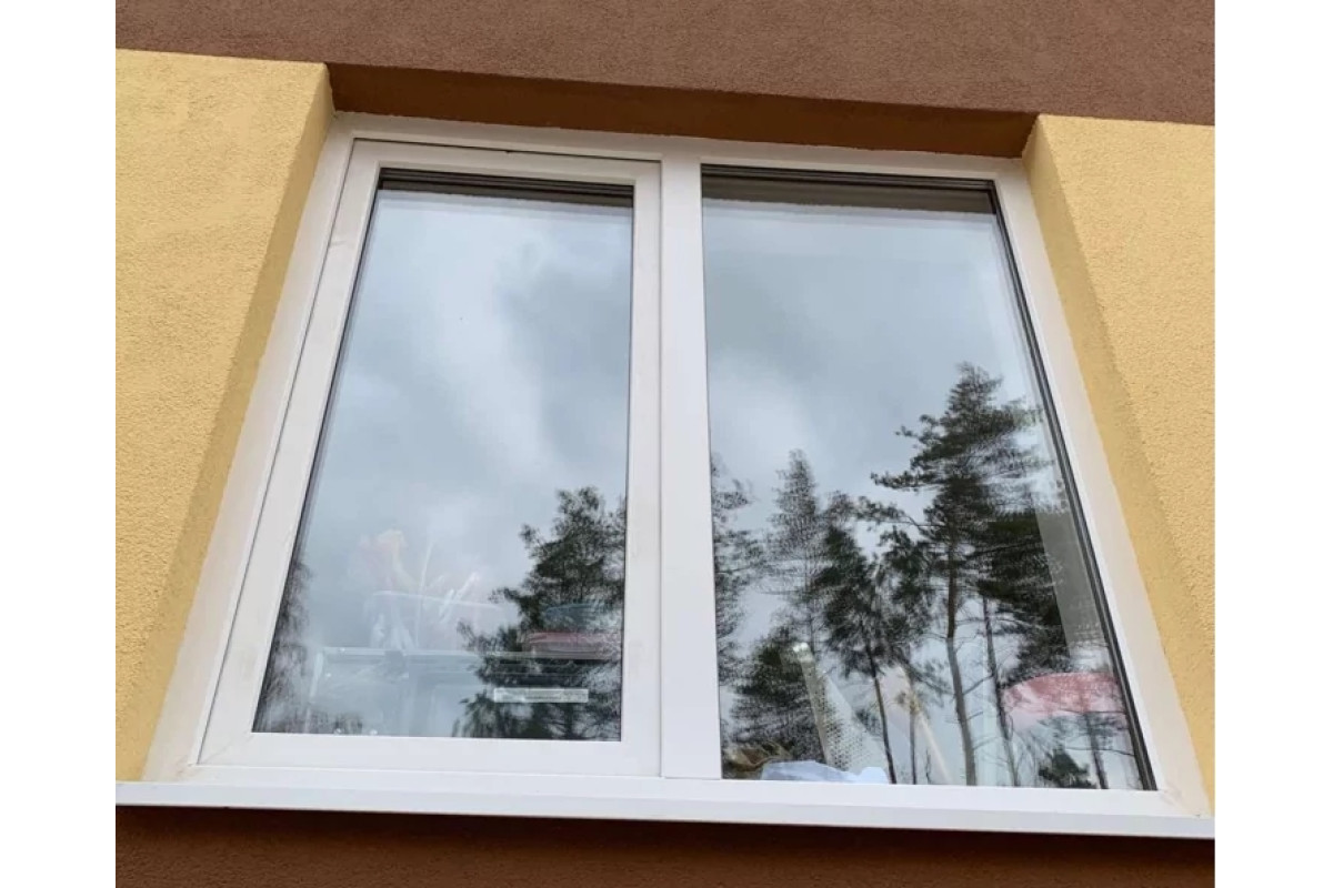 Металлопластиковые окна VEKA Proline двустворчатое с поворотно-откидной створкой 1200 x 1200 мм