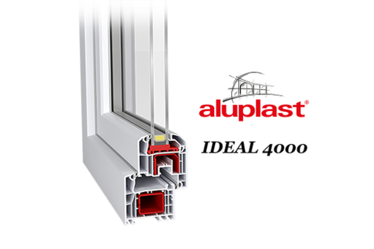 Металлопластиковые двери Aluplast Ideal 4000 поворотно-откидные 800 x 1900 мм