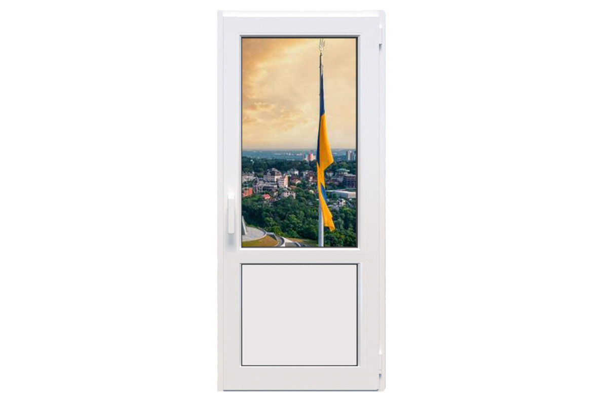 Металлопластиковые двери Aluplast Ideal 4000 поворотно-откидные 800 x 1900 мм
