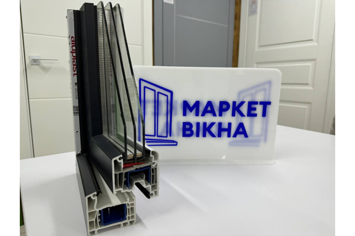 Металлопластиковые двери Aluplast Ideal 4000 поворотно-откидные 800 x 1900 мм