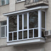 Балкон пластиковый французский WDS, 0,8 мп* 3 мп * 0,8 мп