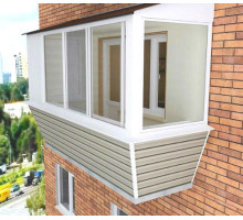 Балкон пластиковый WDS, Г-образный, 2500x1500 мм