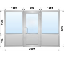 Холодная алюминиевая входная группа 3000x2000 мм