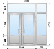 Холодная алюминиевая входная группа 2600x2750 мм