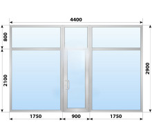 Холодная алюминиевая входная группа 4400x2900 мм