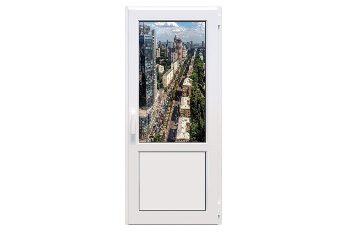 Металлопластиковые двери Epsilon Comfort поворотно-откидные 700 x 2000 мм