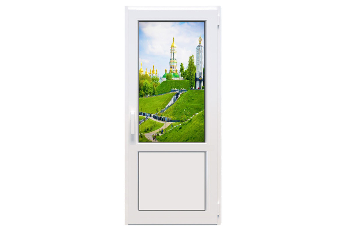 Металопластикові двері Glasso 5S поворотно-відкидне 900 x 2100 мм