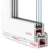 Балконный блок Glasso 5S с глухим паномарным окном в пол 1800 x 2000 мм