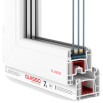 Металопластикові двері Glasso 7S поворотно-відкидне 800 x 1900 мм