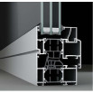 Алюминиевые двери KURTOGLU 74T полуторные с фрамугой1400 x 2600 мм