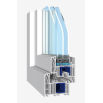 Металлопластиковые двери Salamander BluEvolution 82 поворотно-откидные 600 x 2000 мм