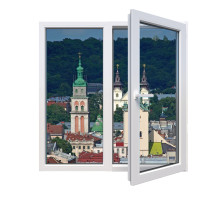 Металопластикове вікно Steko S700 двостулкове з поворотно-відкидною стулкою 1000 x 1600 мм