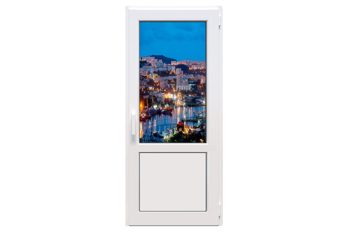 Металопластикові двері VEKA Softline 82 поворотно-відкидне 800 x 2200 мм