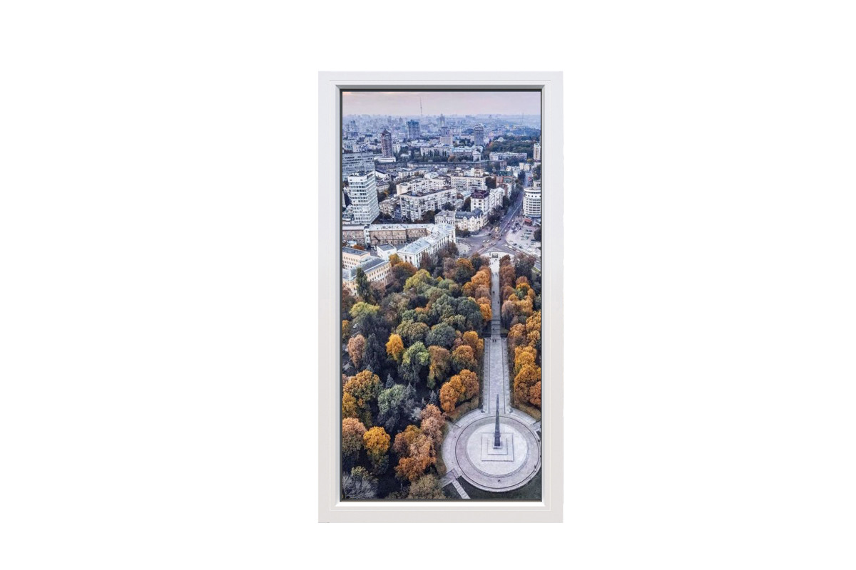 Металлопластиковые окна Viknaland 85Pro одностворчатое глухое 1000 x 1000 мм
