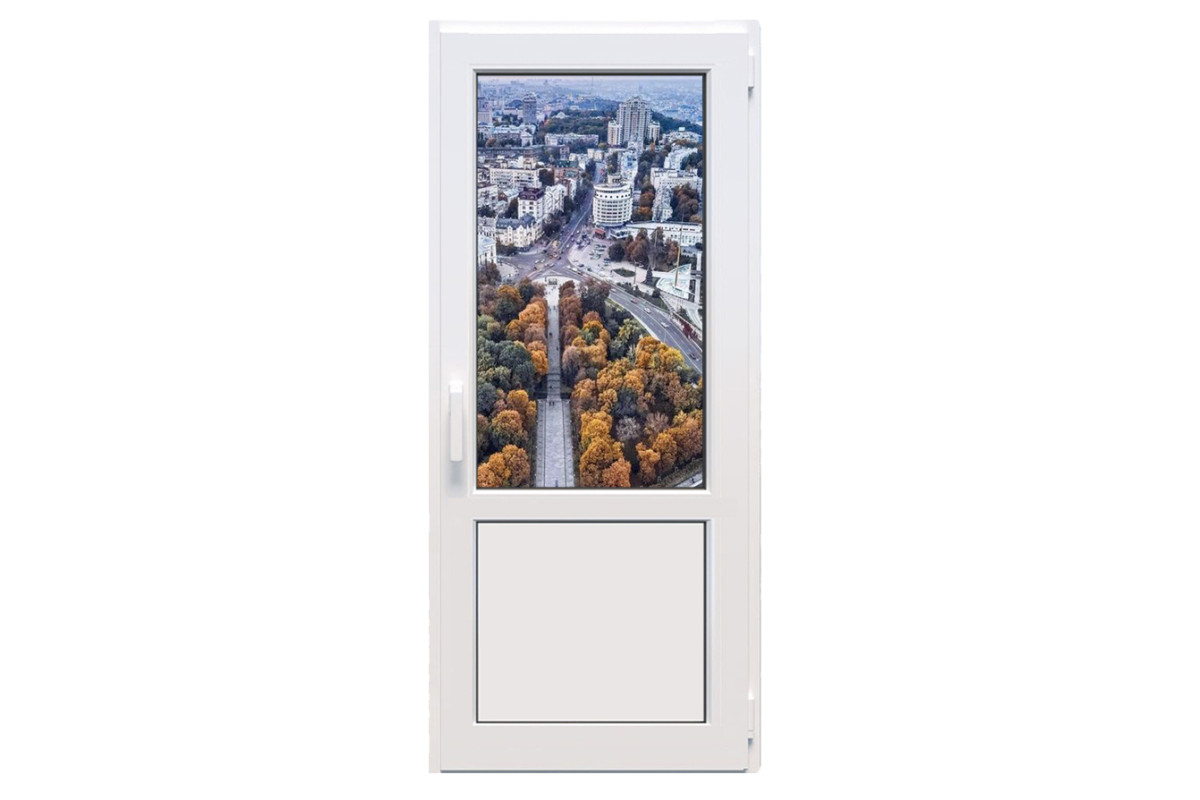 Металлопластиковые двери Viknaland 85Pro поворотно-откидные 800 x 2200 мм