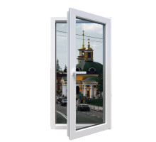 Металопластикове вікно Viknaroff MegaLine 600 одностулкове поворотне 600 x 800 мм