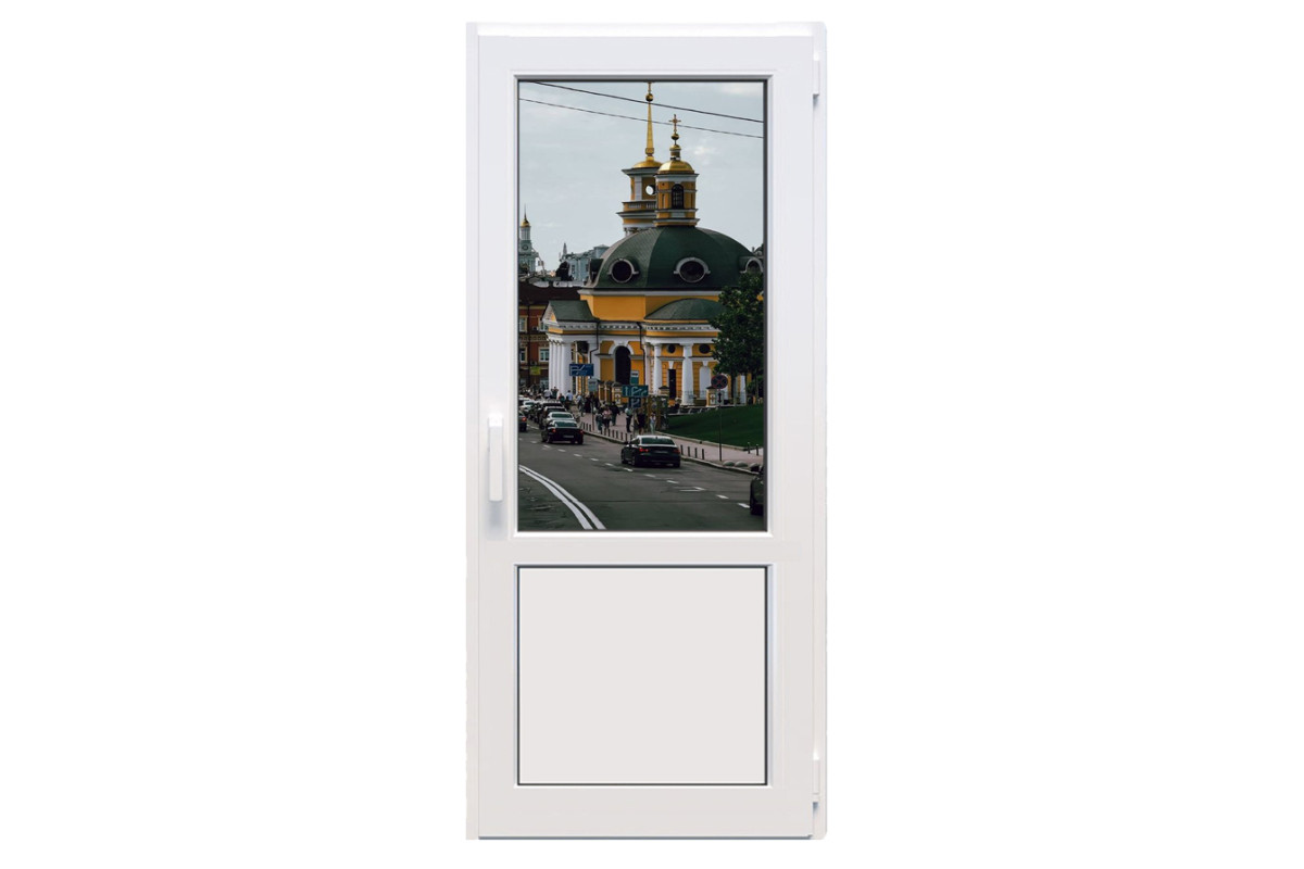 Металлопластиковые двери Viknaroff MegaLine 600 поворотно-откидные 700 x 1900 мм