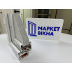 Балконный блок Viknaroff Gealan S9000 с двумя окнами и поворотно-откидной дверью 2100 x 1900 мм