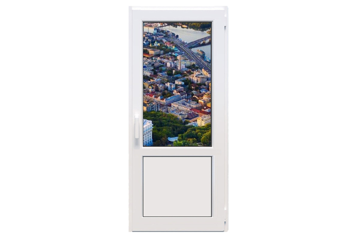Металлопластиковые двери WDS 6S поворотно-откидные 800 x 1900 мм