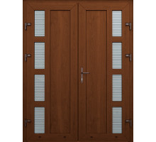 Металлопластиковые входные двери WDS 5S Двойные Модель 62