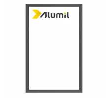 Алюминиевое окно из термоизолированного профиля ALUMIL S77 глухое 1700*900 мм антрацит