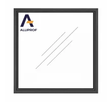 Алюминиевое окно из термоизолированного профиля Aluprof MB-86N глухое 1400*1400 мм антрацит