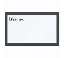 Алюминиевое окно из теплого профиля Framex FT 72 глухое 2000*1800 мм антацит