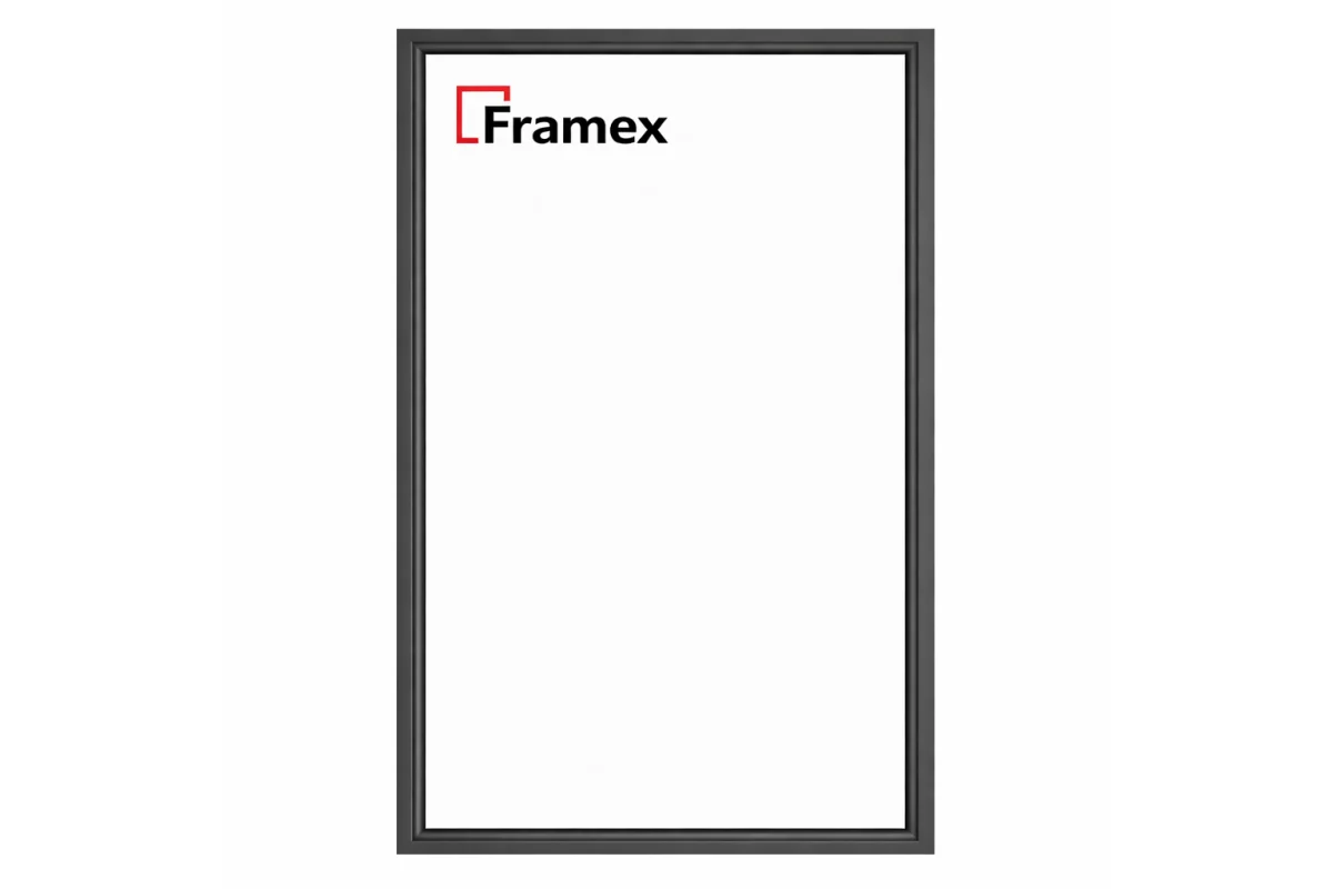 Алюмінієве вікно з теплого профілю Framex FT 72 глухе 2500*1500 мм антрацит