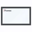 Алюминиевое окно из теплого профиля Framex FT 72 глухое 2000*1500 мм антацит